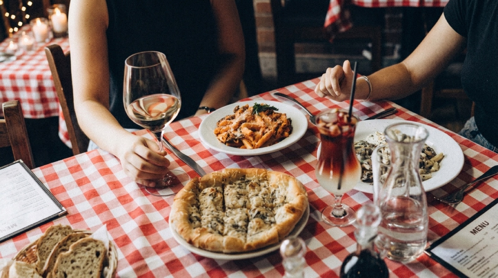 Comida italiana para compartir en Via Ditalia
